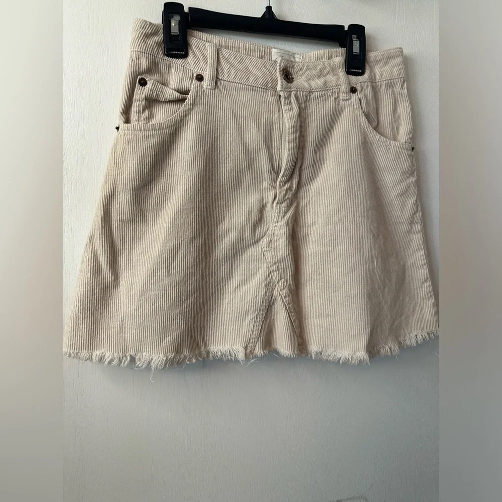 White Crow | Micro Cord Mini Skirt